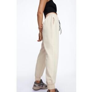 Zara 5039 Cream Womens Joggers Size Small NWT